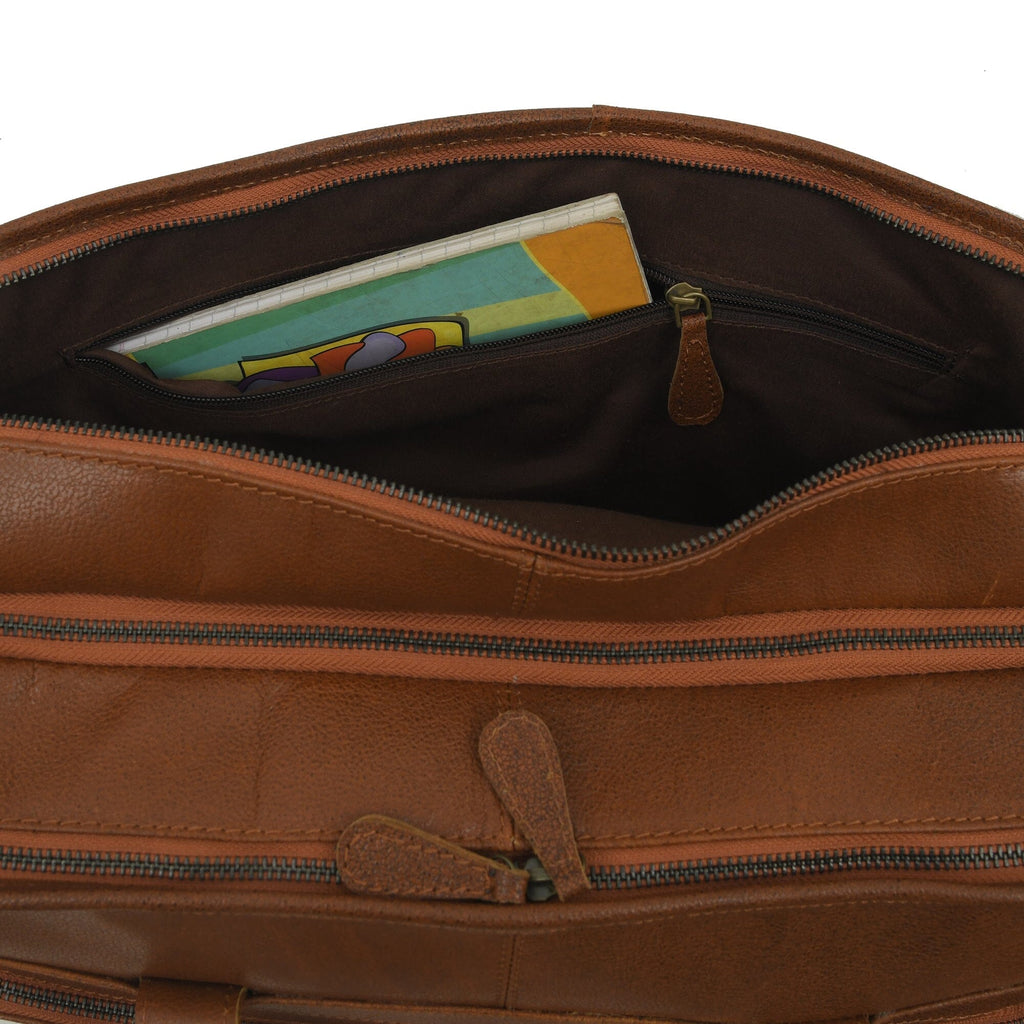 MaheTri Captain Buffalo Briefcase