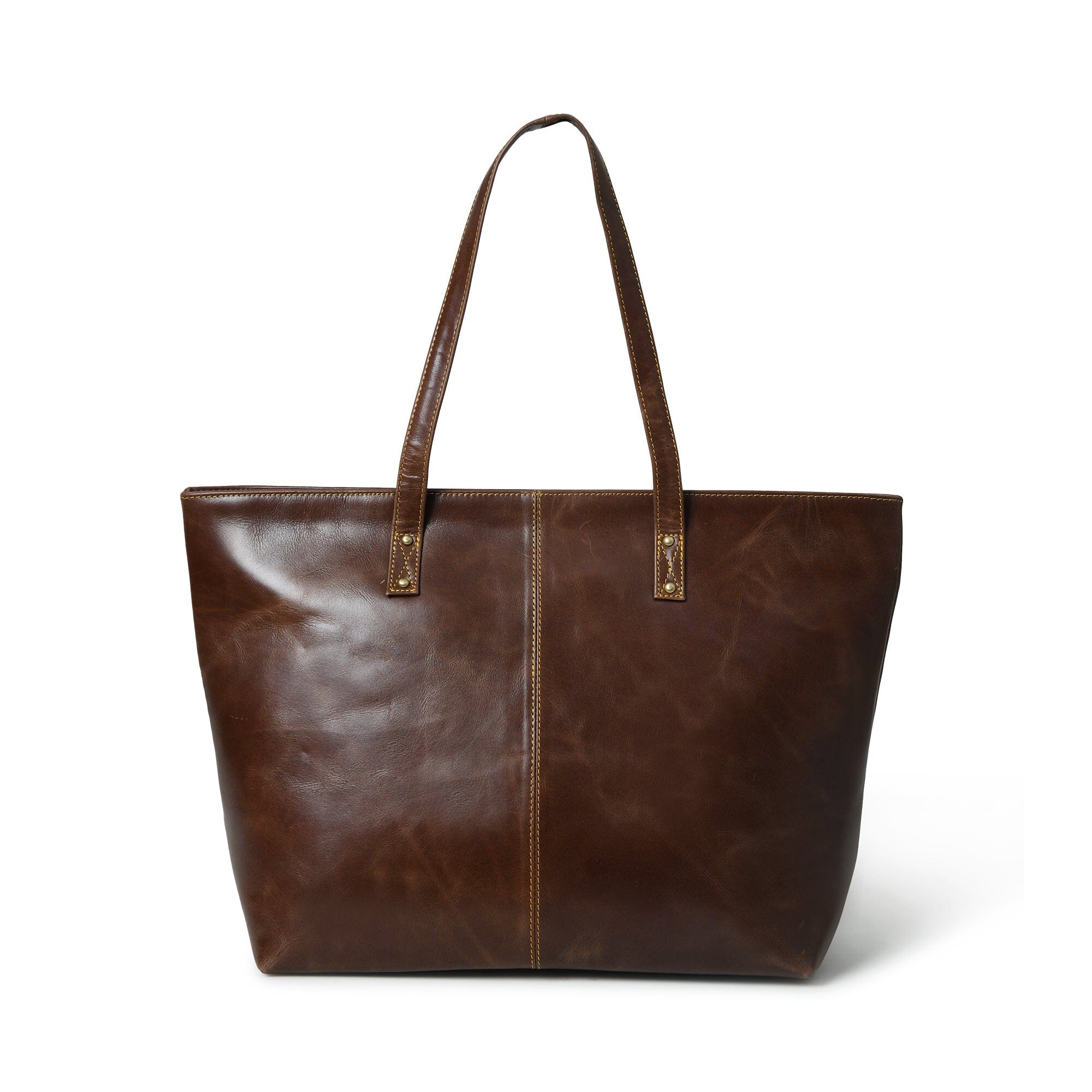 The Kim Tote Bag- Dark Brown