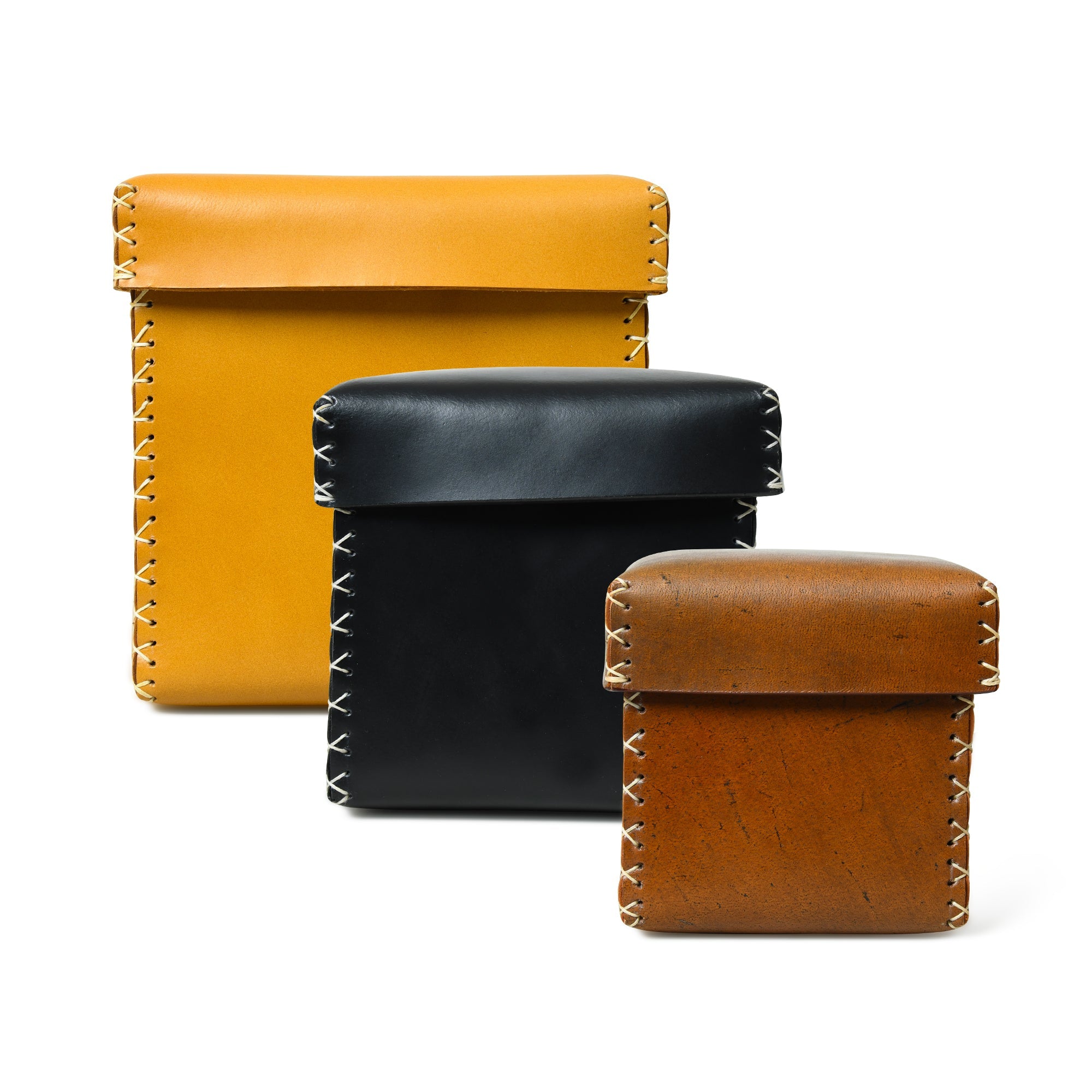 Multi Utility Leather Storage Box