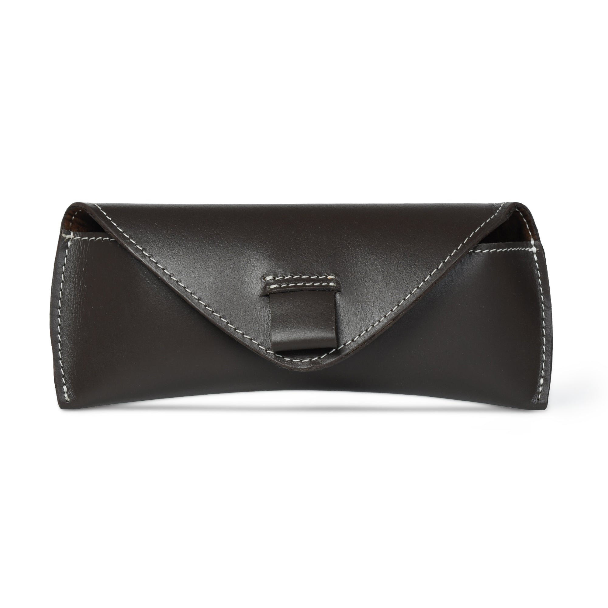 Brown Guard Leather Sunglass Case