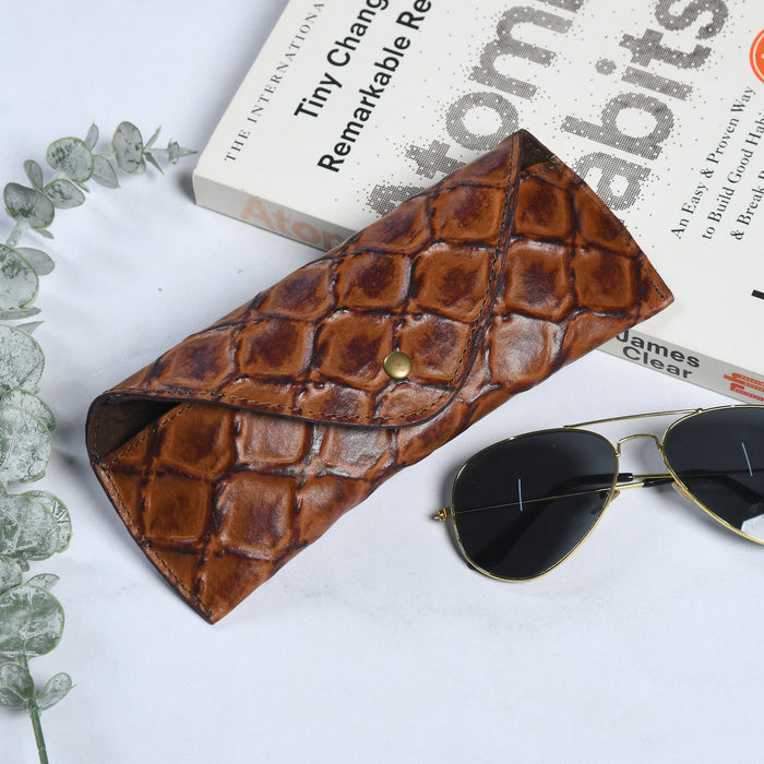 Croco Leather Sunglasses Cover