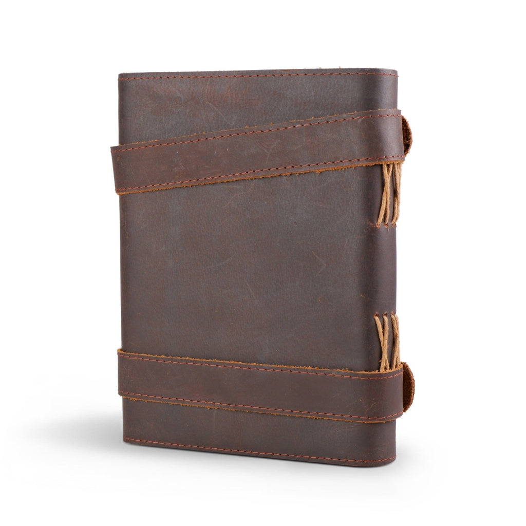 Vintage Dark Brown Leather Journal