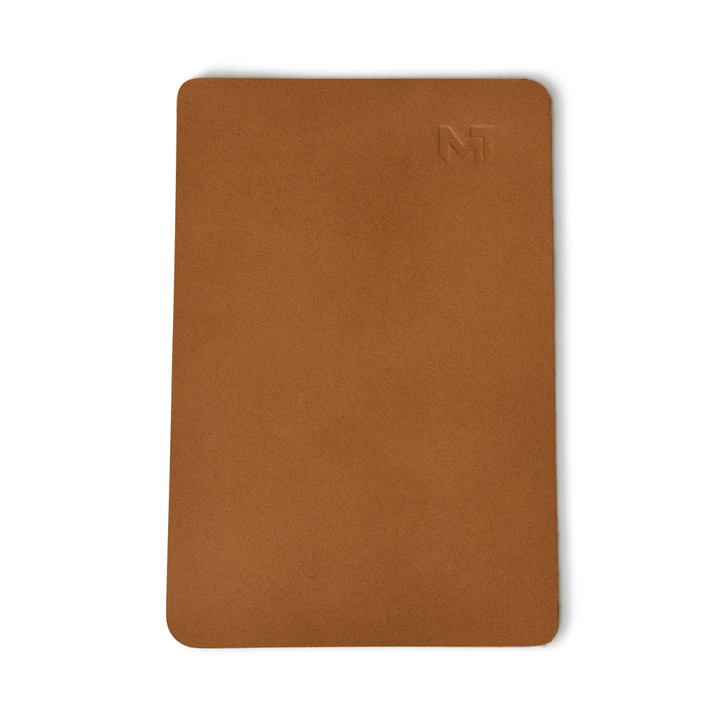 Caramel Luxe Leather Desk Mat + Mouse Pad
