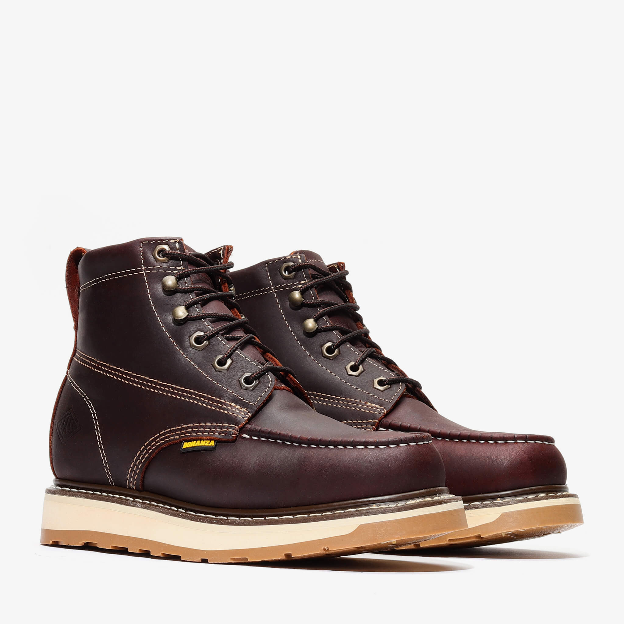 FRONTIER DUAL 6" MOC TOE BURGUNDY