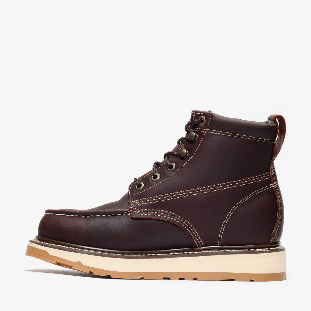 FRONTIER DUAL 6" MOC TOE BURGUNDY