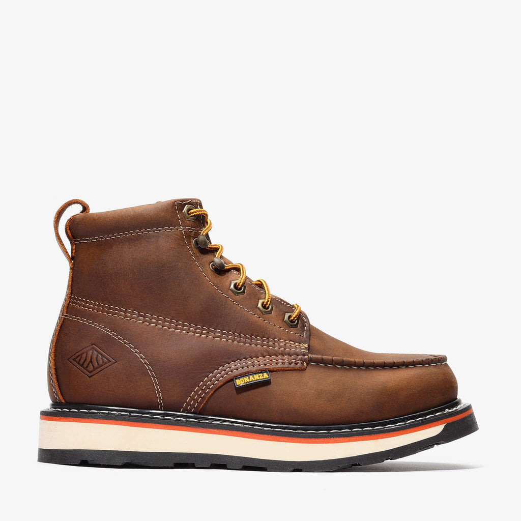 FRONTIER DUAL 6" MOC TOE CRAZY BROWN