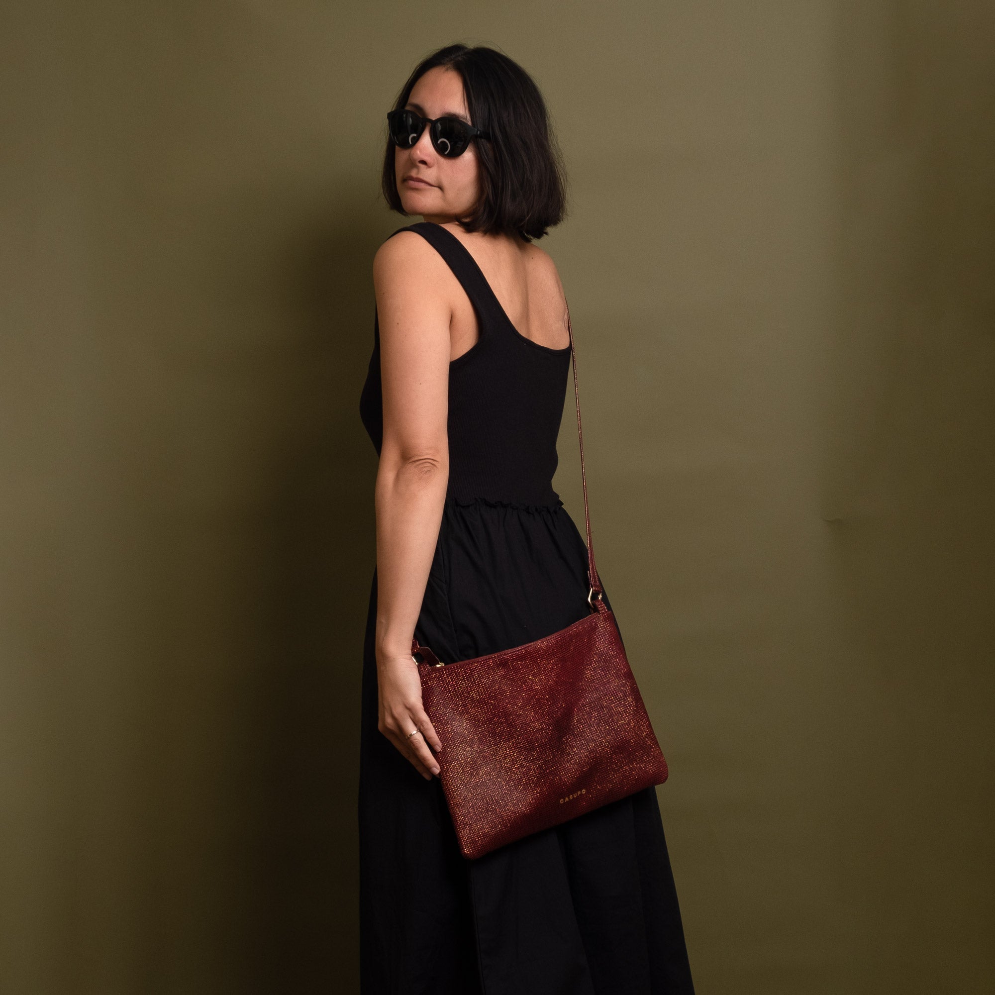 Crossbody Bag - Burgundy Glow