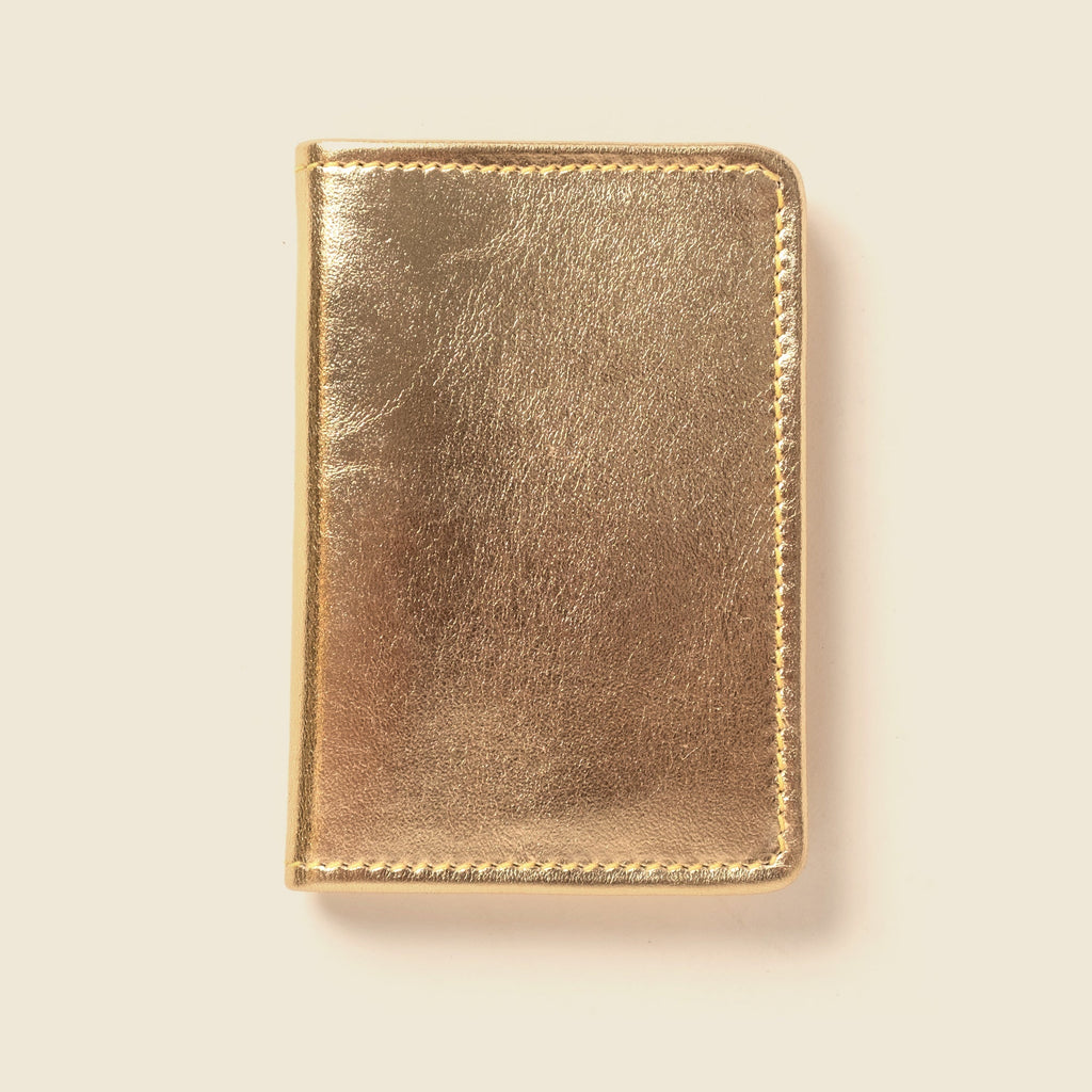 Compact Bifold with RFID Protection - Gold