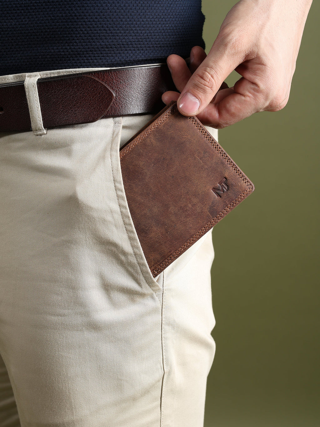 Hunter Wallet Buffalo Leather Men's Wallet - Hunter – Plain Plaid