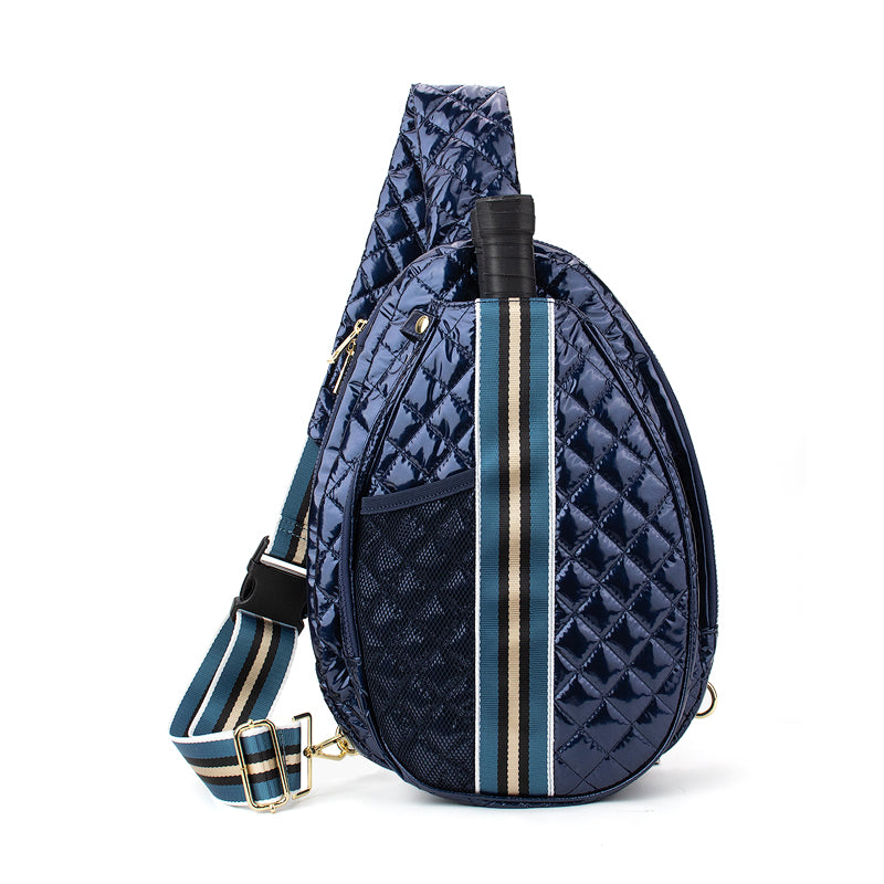 the-brooklyn-pickleball-puffer-sling-bag-babs+birdie-plain+plaidPickleball Bag-1