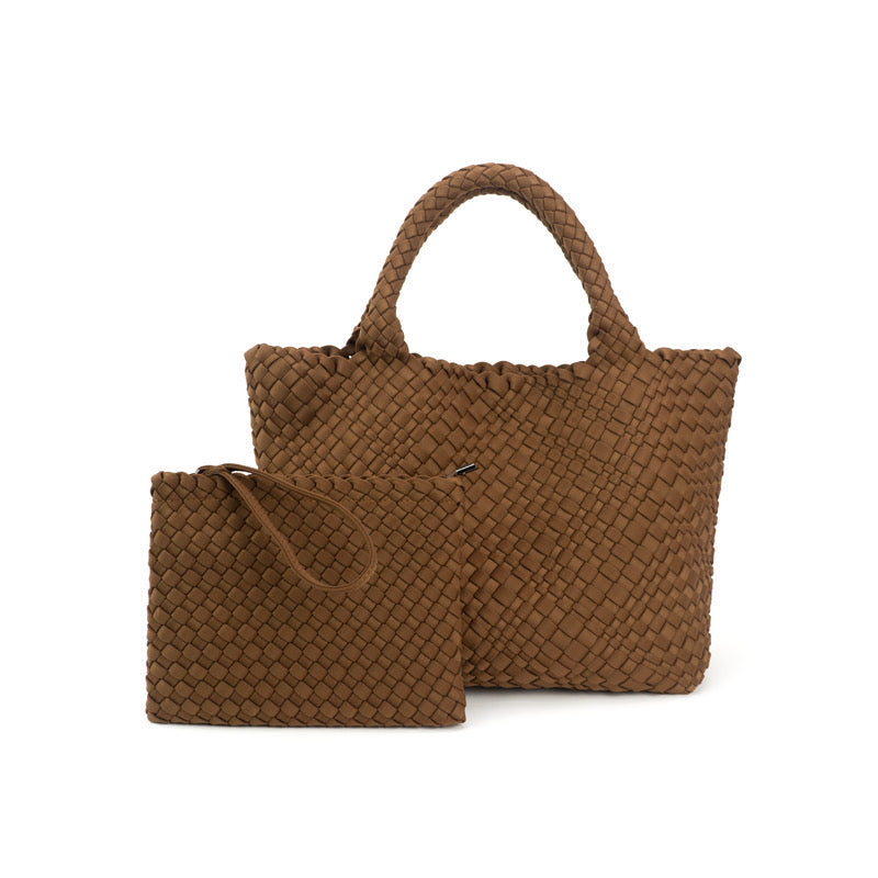 the-charli-large-woven-neoprene-tote-with-wristlet-chocolate-babs+birdie-plain+plaidHandbag-1
