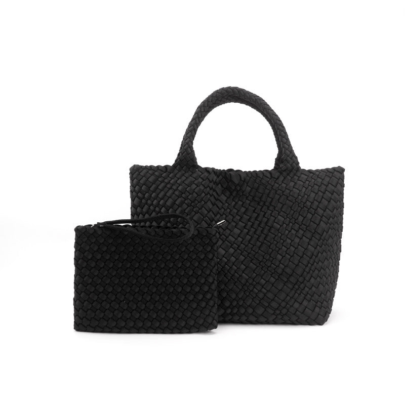 the-charli-large-woven-neoprene-tote-with-wristlet-black-babs+birdie-plain+plaidHandbag-1