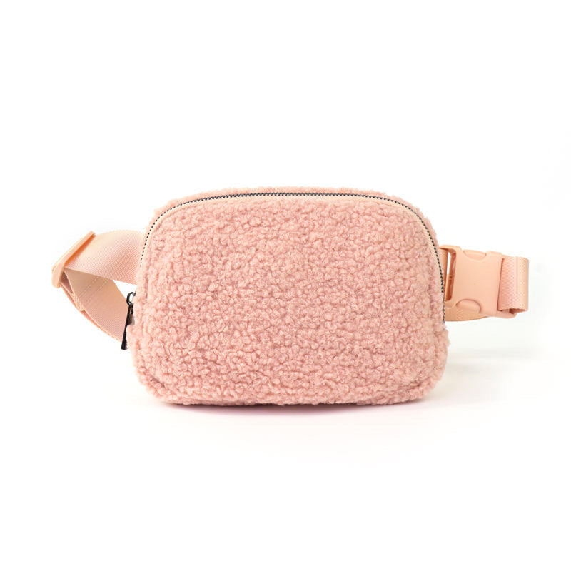 the-lennon-sherpa-belt-bag-sling-bag-waist-bag-light-pink-babs+birdie-plain+plaid-1