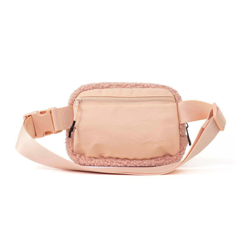 the-lennon-sherpa-belt-bag-sling-bag-waist-bag-light-pink-babs+birdie-plain+plaid-3