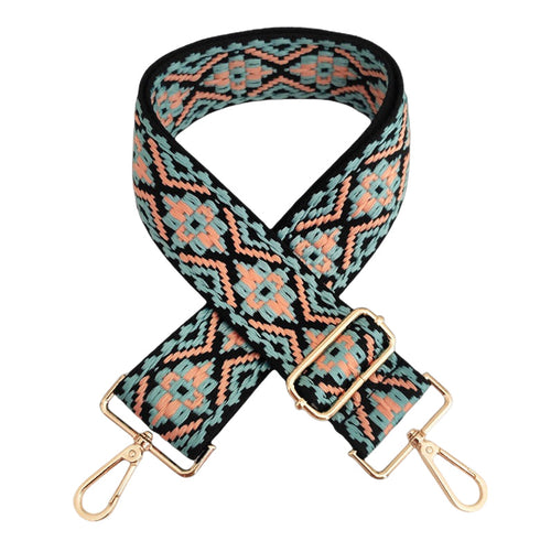 back-teal-light-pink-medallion-bag-strap-gold-hardware-babs+birdie-plain+plaid-1