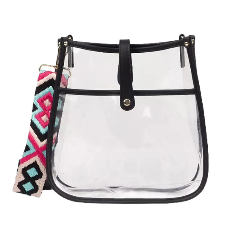 the-nora-clear-with-black-trim-stadium-courier-pick-your-strap-babs+birdie-plain+plaid-1