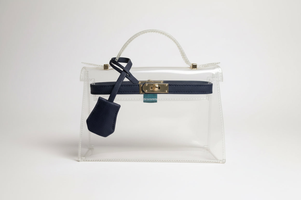 The Mini Andrea Clear Top Handle Bag