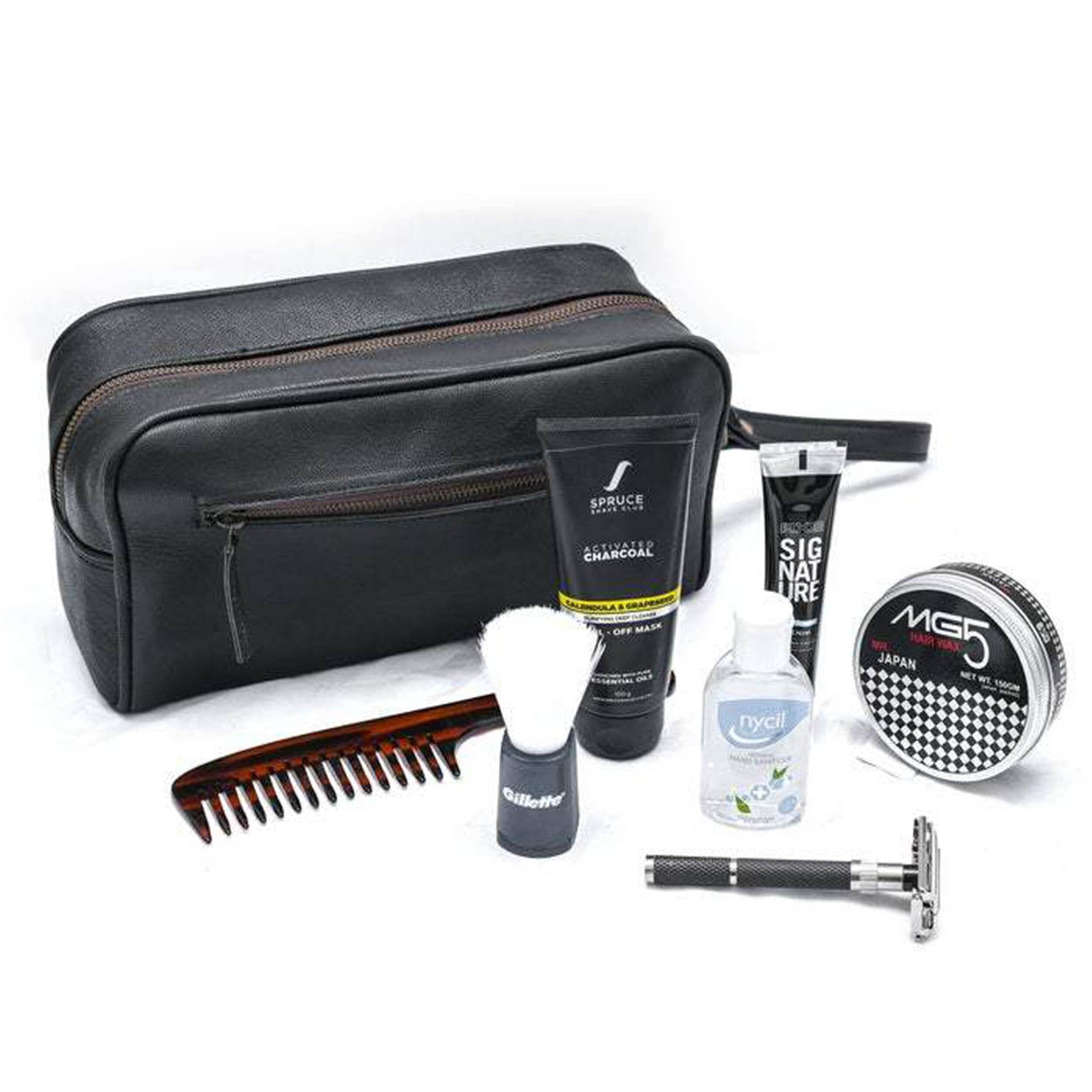 The Single Section Toiletry- Black