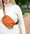 the-lennon-nylon-belt-bag-sling-bag-waist-bag-burnt-orange-babs+birdie-plain+plaid-1
