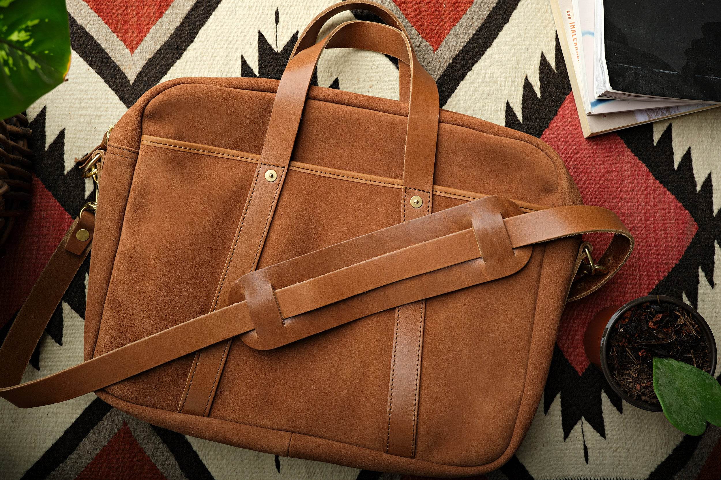 Rough-out Woodward Briefcase