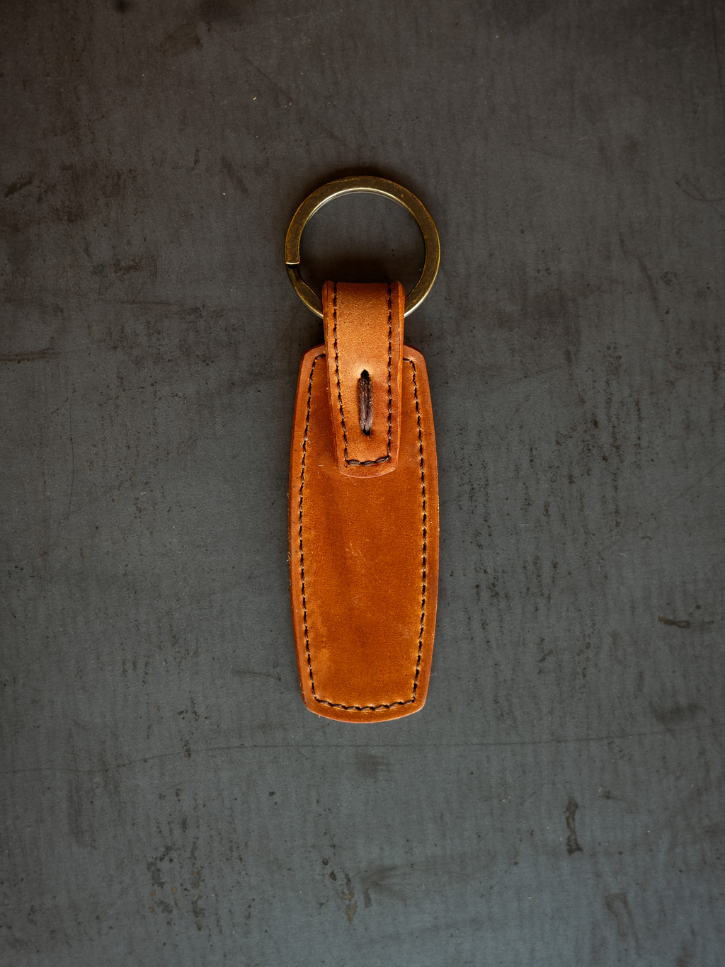 Rover Key Ring - Natural Horween Shell Cordovan