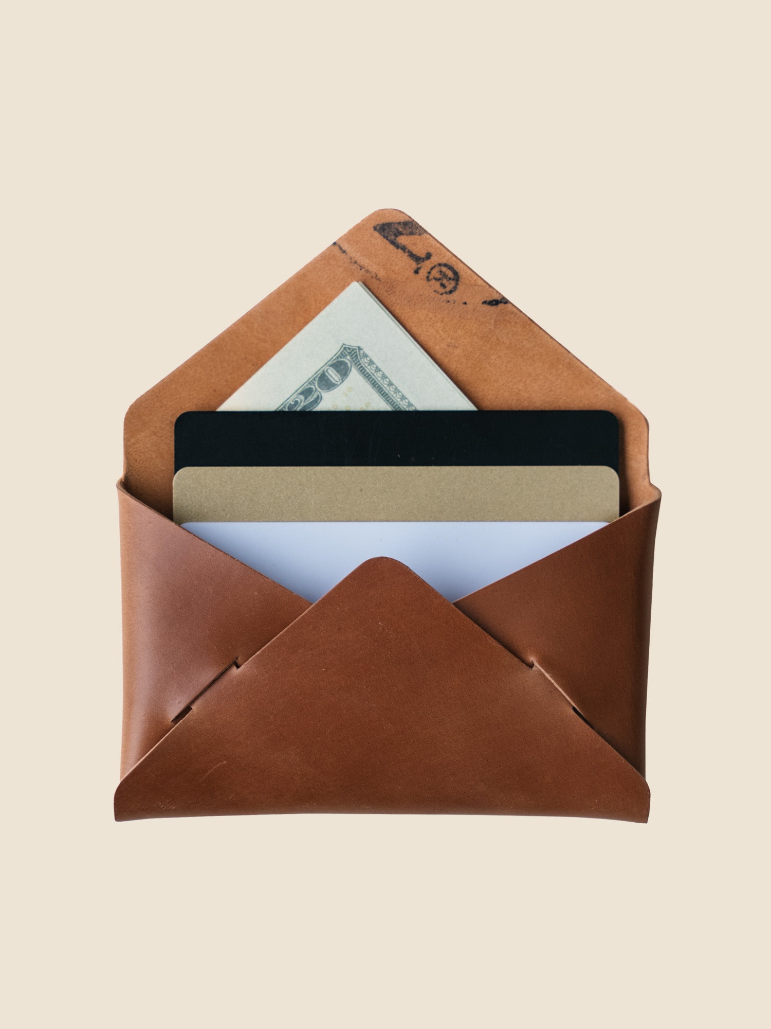 Envelope Wallet - Horween Natural Shell Cordovan